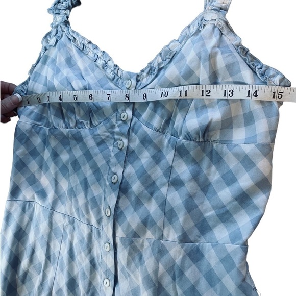 Urban Outfitters Blue Checkered Sleeveless Jumpsuit Women's Size Small - Picture 11 of 12
